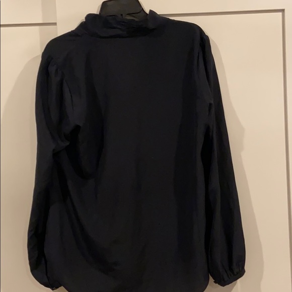 Michael Kors navy pleat front blouse - Picture 5 of 6